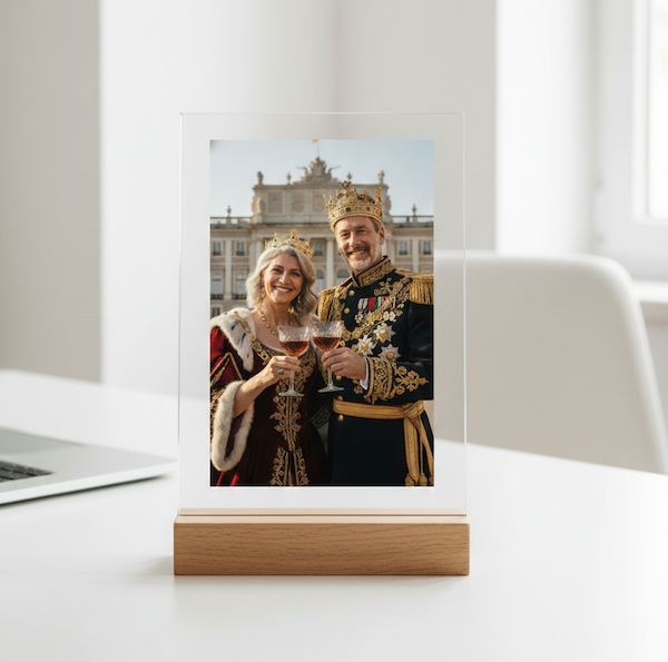 Nadruk na szkle akrylowym z LED